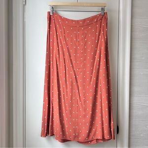 Nwt Madewell A-Line Midi Skirt Polka Dot